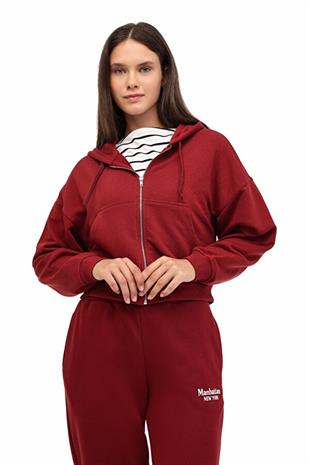 Kinetix WL 17ARIA BTS-K18 5PR Bordo Fermuarlı Sweatshirt 102032966