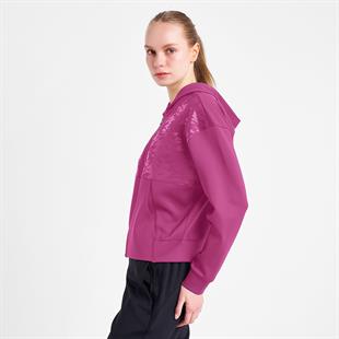 Lescon Kadın Fermuarlı Kapüşonlu Sweatshirt 25N-2125