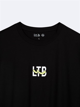 Ltb LEKEDA Logo Baskılı Siyah Erkek Kısa Kol T-shırt
