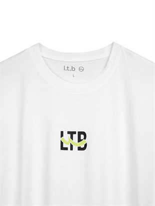 Ltb LEKEDA Logo Baskılı Beyaz Erkek Kısa Kol T-shırt
