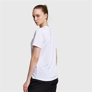 Lescon 26B-2003 Koşu Kısa Kol Beyaz T-shirt 26BTBK002003