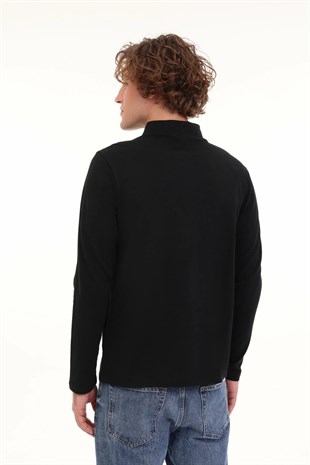 Kinetix MB SN329 UKOL POLO 5PR Erkek Siyah Uzun Kol T-Shirt 102024517
