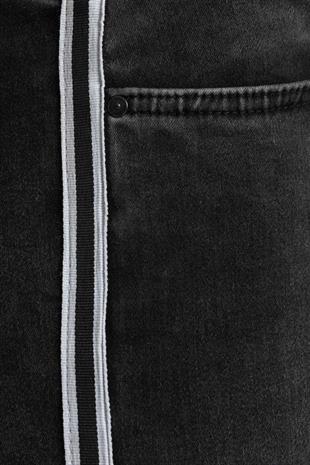 Ltb LONIA WHITE STRIPED BLACK ROUTE Kadın Skinny Jean Pantolon