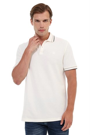 Kinetix MB VYN 12BS115 6FX Ekru Erkek Kısa Kol T-Shirt
