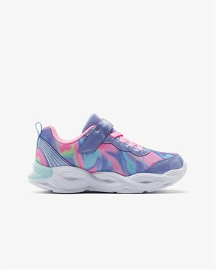 Skechers  Twisty Glow Sorbet Swirl 303716L PWMT Büyük Kız Çocuk Işıklı Spor Ayakkabı