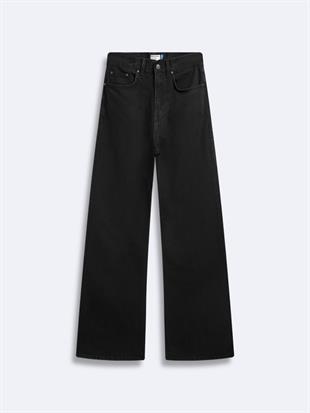 Ltb Vıonne H Black Wash Wide Leg Kadın Jean Pantolon