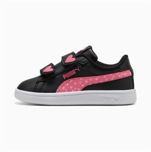 Puma Smash 3.0 Hearty Inf Bebek Spor Ayakkabı Siyah Pembe