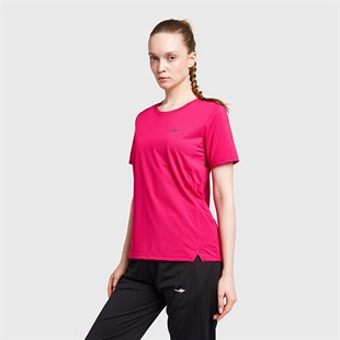 Lescon 26B-2003 Koşu Kısa Kol Fuşya T-shirt 26BTBK002003
