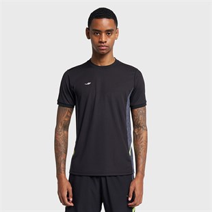 Lescon Erkek Futbol Kısa Kol  Siyah T-Shirt 25B-1038