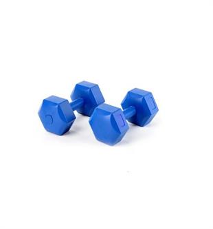 CAN SPORT Dambıl Seti 4 Kg X 2 Adet 8 Kg Köşeli Mavi Plastik Ağırlık seti