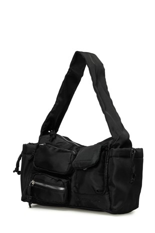 Lumberjack PRST COKCEPLI OMZ 6FX Siyah Kadın Omuz Çantası