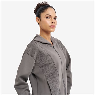 Lescon Kadın Fermuarlı Kapüşonlu Sweatshirt 26N-2134