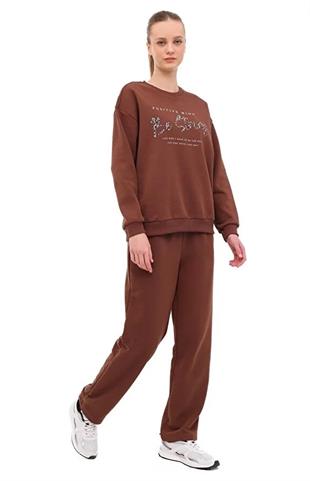 Kinetix WL 22BEAT 5PR Kahverengi Kadın Eşofman Altı