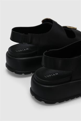 Lufian Yüksek Taban Kadın Dolgu Topuk Terlik