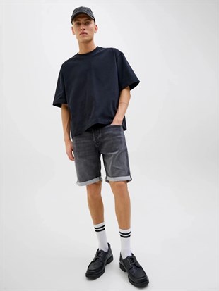 Jack&Jones JJIRICK JJICON I.K. SHORTS GE 062 SN Antrasit Erkek Kot Şort