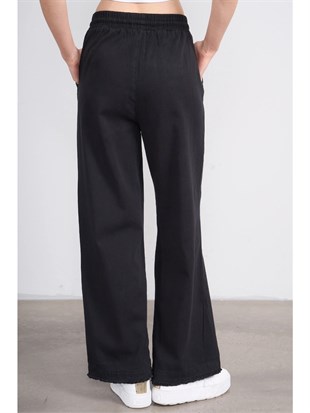 Volumex Beli Lastikli Boru Paça Gabardin Kadın Pantolon
