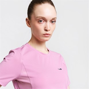 Lescon Kadın Koşu Kısa Kol Pembe T-Shirt 26B-2004