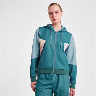 LESCON 25N-2131 Kadın Fermuarlı Kapüşonlu Sweatshirt