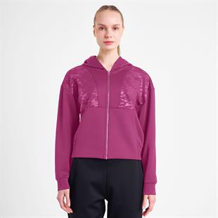 Lescon Kadın Fermuarlı Kapüşonlu Sweatshirt 25N-2125