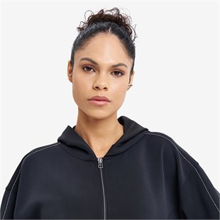 Lescon Kadın Fermuarlı Kapüşonlu Sweatshirt 26N-2101