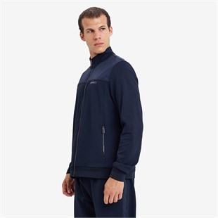 Lescon 26N-1161  Erkek Fermuarlı Kapüşonlu Sweatshirt