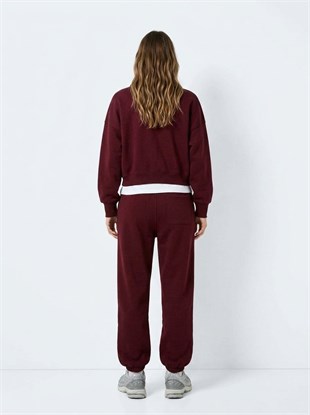 Ltb ZOKOFA Relaxed Fit Yaka Detaylı Yazı Baskılı Lacivert Sweatshırt