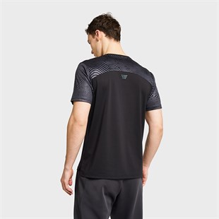 Lescon 26B-1024 Antrenman Kısa Kol Siyah Erkek T-shirt 26BTEA001024