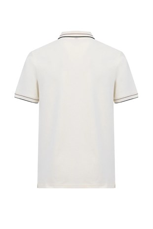 Kinetix MB VYN 12BS115 6FX Ekru Erkek Kısa Kol T-Shirt