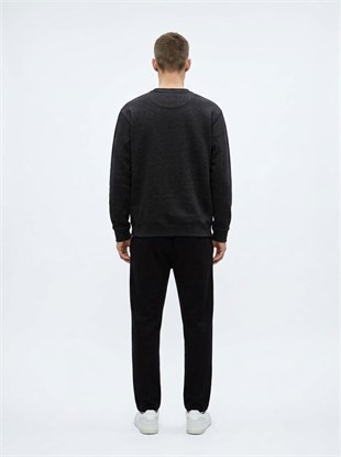 Ltb FOWENI Regular Fit Beli Bağlamalı Siyah Eşofman