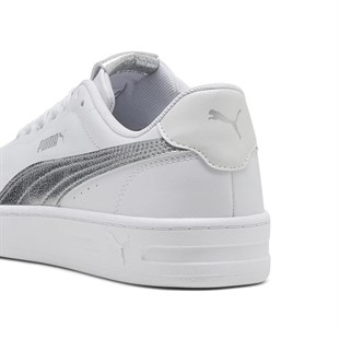 Puma Court Lally Metallic Whisper Kadın Beyaz Sneaker Ayakkabıı 40605802