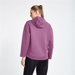 Lescon Kadın Fermuarlı Kapüşonlu Sweatshirt  24N-2126 24NTBL002126