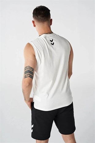 hummel HML DRAKE Tank Top Beyaz Erkek Atlet