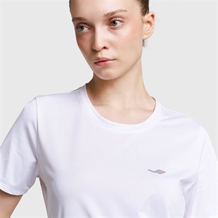 Lescon 26B-2003 Koşu Kısa Kol Beyaz T-shirt 26BTBK002003