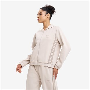 Lescon Kadın Fermuarlı Kapüşonlu Sweatshirt 26N-2120
