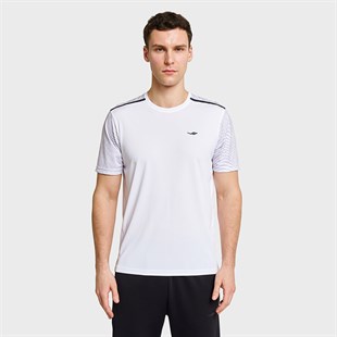 Lescon 26B-1024 Antrenman Kısa Kol Beyaz Erkek T-shirt 26BTEA001024