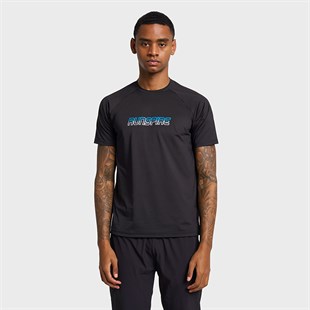 Lescon26B-1013 Koşu Kısa Kol Siyah Erkek T-shirt 26BAEK001013