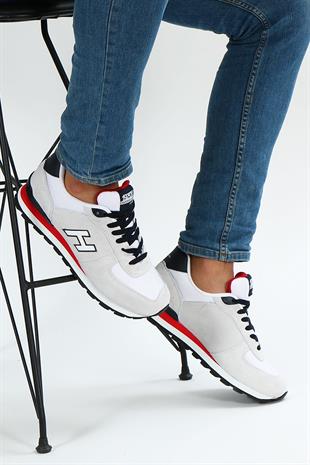 Hammer Jack Peru Hakiki Deri Kirli Beyaz-Kırmızı Erkek Ayakkabı 10119250-M