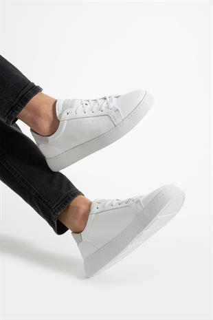 Hammer Jack Swit Hakiki Deri Beyaz Erkek Ayakkabı