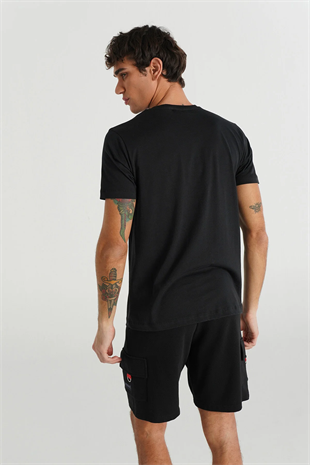 Hummel Member T-Shırt S/S Erkek Siyah T-Shirt 912141-2001