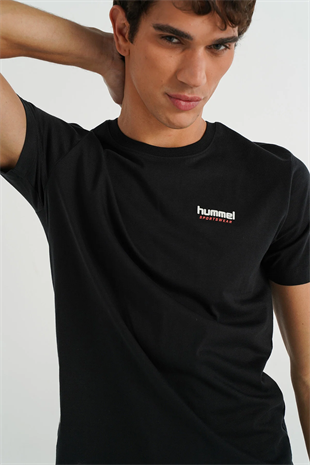 Hummel Member T-Shırt S/S Erkek Siyah T-Shirt 912141-2001