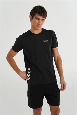Hummel Member T-Shırt S/S Erkek Siyah T-Shirt 912141-2001