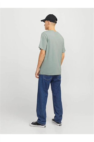 Jack & Jones Erkek Lacivert Jjhudson Tee Ss Crew Neck Ln T-shirt 12268477