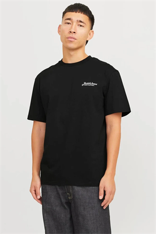 Jack & Jones Jjbeau Tee Ss Frontprınt Crew Neck Ln Erkek T-Shirt