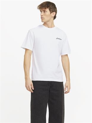 Jack & Jones Jjbeau Tee Ss Frontprınt Crew Neck Ln Erkek T-Shirt
