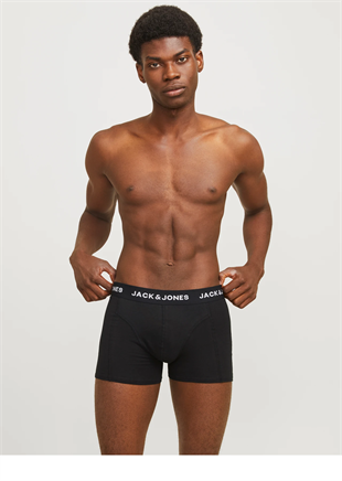 JACK&JAONES Jacanthony Erkek Siyah 3 lü Paket Boxer
