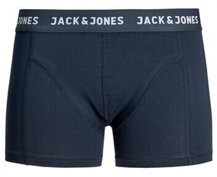 JACK&JAONES Jacanthony Erkek 3 lü Paket Boxer Lacivert