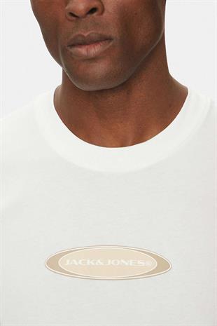 JACK&JONES JCOPACER BRANDING PRINT TEE SS CREW NECK SIFIR YAKA T-SHIRT