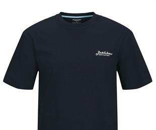 Jack&Jones Jjbeau Tee Ss Frontprınt Crew Neck Ln Erkek T-Shirt