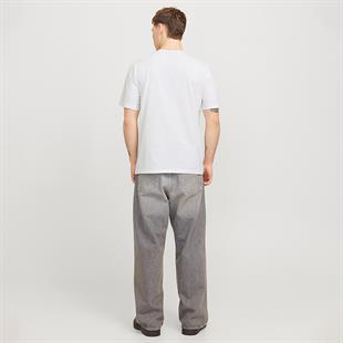 JACK&JONES JJCOLTON TEE SS CREW NECK LN SIFIR YAKA BASKILI T-SHIRT