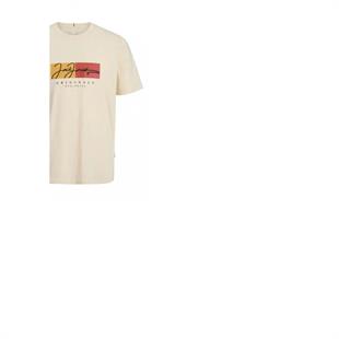 JACK&JONES JORFREDERIKSBERG BOX SCRIPT TEE SS CN LN SIFIR YAKA T-SHIRT